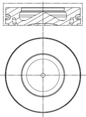 PISTON SEGMAN 0,50mm BMW (N47, 84,50mm, EURO 4) E81 E82 E87 E88 E90 E92 E93 E60 E83 - MAHLE 081PI00100002