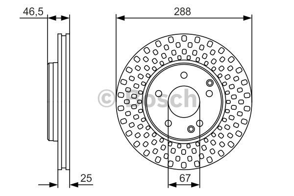 FREN DISKI ON W203 00>07 CL203 03>08 C209 02>09 W210 96>02 R170 96>04 - BOSCH 0986479R69