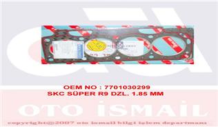 SILINDIR KAPAK CONTASI R9 D 1,85mm 3 CENTIK - ROYAL 006012R