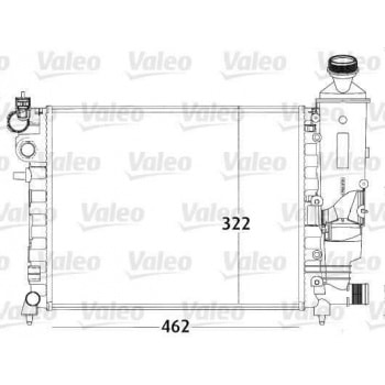 MOTOR SU RADYATORU RADYATOR MEKANIK P106 SAXO TU3 2 TU1M TU3JP 99> KLIMASIZ MANUEL OLCU: (390*322*23 - VALEO 731498