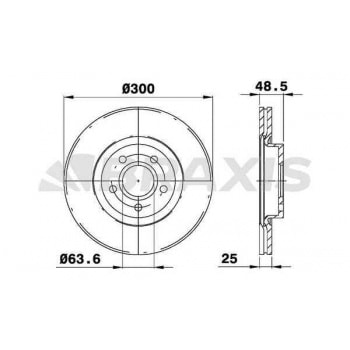 ON FREN DISK AYNASI FOCUS II 04 /> FOCUS II C MAX 03>07 C MAX 07 /> 1,6ECO / 1,6TDCI / 2,0TDCI / 2,0 - BRAXIS AE0042