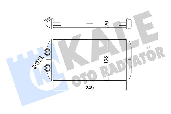 KALORIFER RADYATORU 301-C-ELYSEE 1.2VTI 1.6HDI 12=> (APARATLI) - KALE 352870