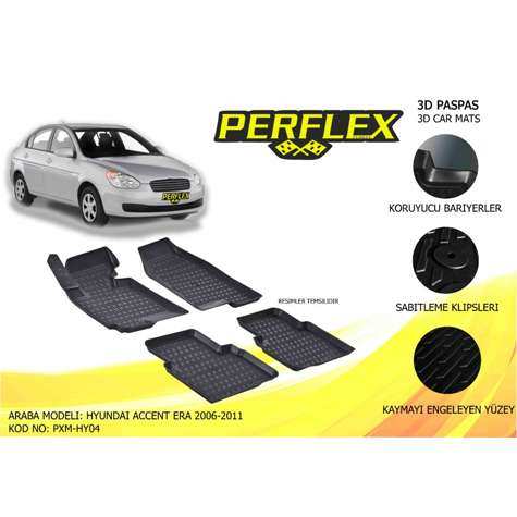 PASPAS 3D HAVUZLU X-MAT ACCENT ERA 2006-2012 - PERFLEX PXM-HY04