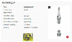 Unıversal Buji-Kalem 4 Tirnak Bmw E46/3 Serileri Platinyum - Ngk-Bkr6equp