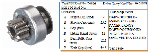MARŞ DİŞLİSİ-DT 9D DAEWOO ESPERD-RACER-VECTRA - FORMMETAL-74696