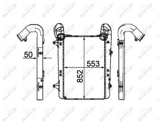 TURBO RADYATORU DAF XF105.410 05 > - NRF 30200