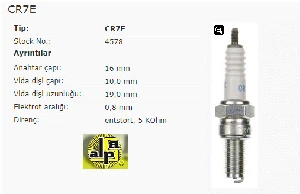 Unıversal Buji-Yamaha/suzuki/kawasaki - Ngk-Cr7e