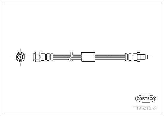 FREN HORTUMU ARKA ML-CLASS W163 98>05 - CORTECO 19031052