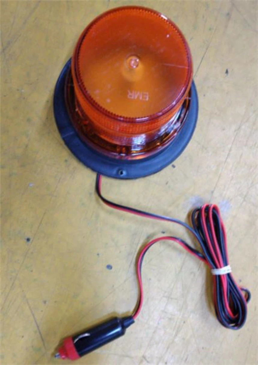 Unıversal Truck Cakar Tepe Lambası 12v / 24v Kisa Miknatıslı Cakmak Kablolu Sarı - Emir Emr11