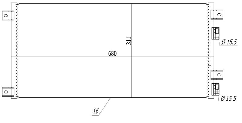 KLIMA RADYATORU (KONDANSATOR) DAILY III 2,3 2,8 99 - ORIS CIV804016