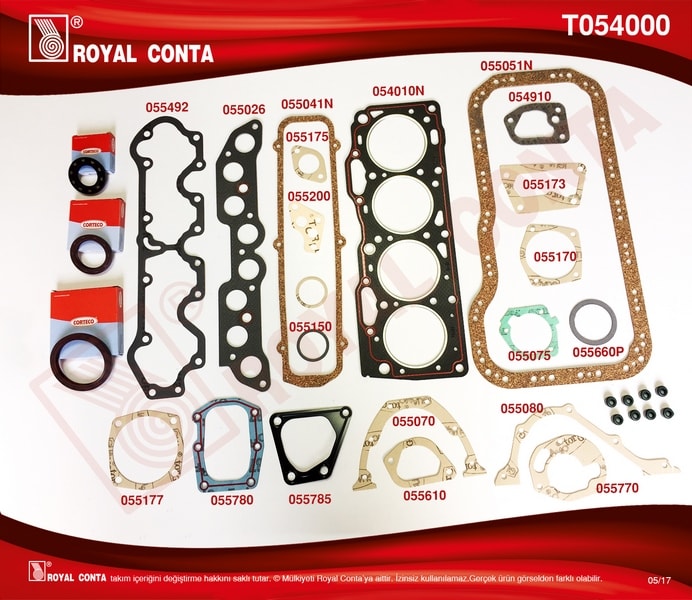 MOTOR TAKIM CONTASI TIPO UNO 1,4 (SKT KECELI) - ROYAL T054000