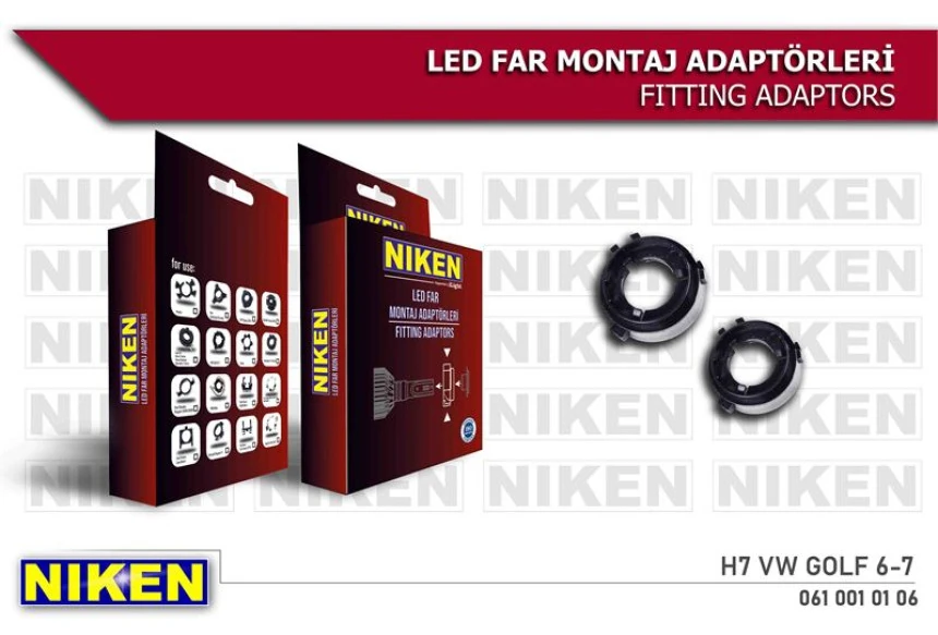 Unıversal Led Far Montaj Adaptoru H7 Vw Golf 6-7 (l07) - Niken 061 001 01 06