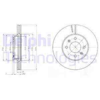 ON FREN DISKI AYNASI HYUNDAI ACCENT ERA 2006-2011 KIA RIO 2005-> I20 2007-> 256MM - DELPHI BG4096