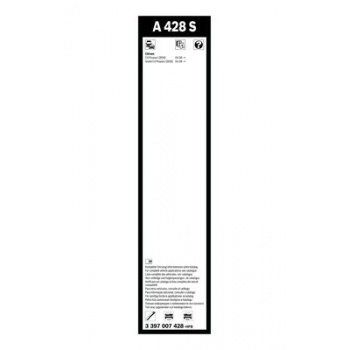 SILECEK SUPURGESI AEROTWIN 800 / 750mm A428S C4 PICASSO 06> - BOSCH 3397007428
