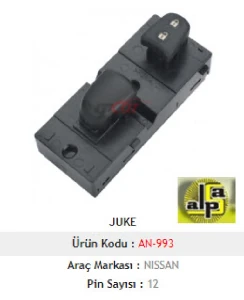 Unıversal Cam Anahtarı-Sağ Ön Juke Tekli - Mcar-An993