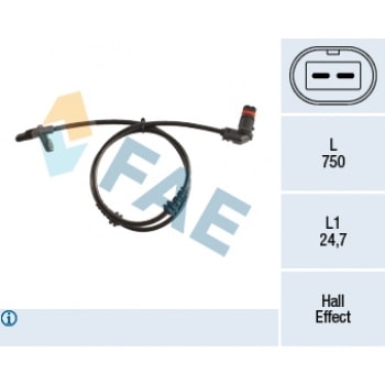 ABS SENSORU ON GLK-CLASS X204 4-matic 0815 - FAE 78210