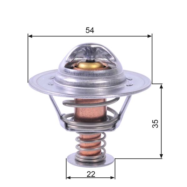 TERMOSTAT (89C) ASTRA G H CORSA C 1.7 CDTI - GATES TH22689G1