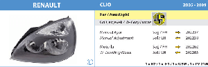FAR-RENAULT CLIO GRİ  SOL  ( 2005› ) - AYFAR-202238