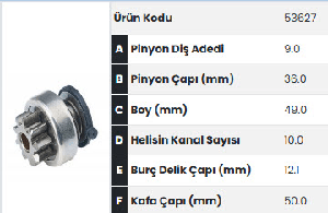 MARŞ DİŞLİSİ-BT 9D DUCATO MULTJİET/JUMPER/BOXER NEW *** - FORMMETAL-53627