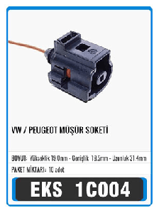 SOKET>VW / PEUGEOT MÜŞÜR   S1004 - EKS-1C004
