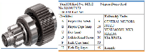 MARŞ DİŞLİSİ-JT 9D ISUZU NKR YM MAZDA KIA BESTA  MEA15818 NEW HOLLAND TT UMD5424 - FORMMETAL-61212