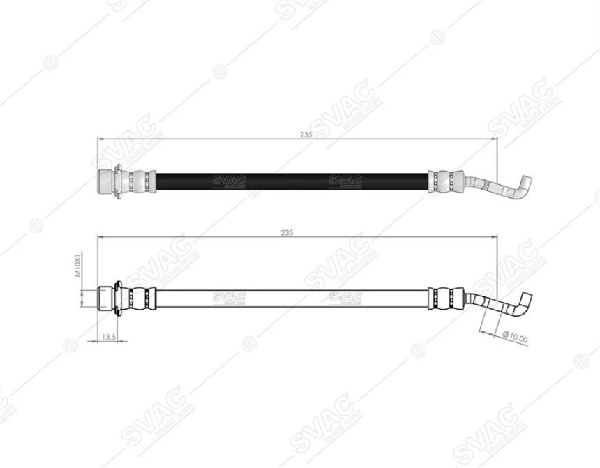 Toyota Arka Fren Hortumu Toyota Corolla 2002-2007 Vvti Kasa - Svac 76-0143
