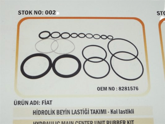 47020 480-450-640 Hidrolik Beyin Lastik Tamir Takımı Kol Lastikli 002 8281576B Karadeniz C-456 - PY-47020 - PY-47020