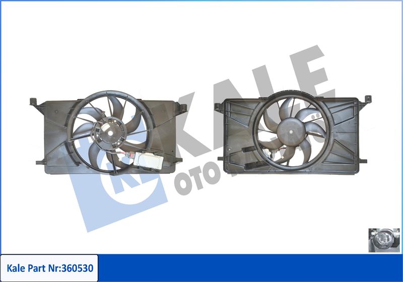 FAN MOTORU FORD C-MAX II 1.6 LPG/TI 10-19; FOCUS III 1.6 LPG/TI ELECTRIC 10-18; GRAND C-MAX 1.6 TI 1 - KALE 360530