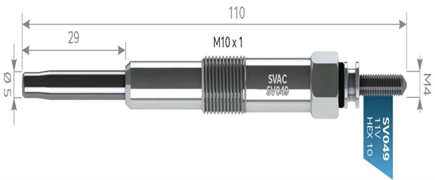 Hyundaı Kizdirma Bujısı Hyundaı Accent Admıra 02-05 Getz 03-05 3 Silindir Dizel Santafe 01-> Tucson 04-10 2. - Svac Sv049