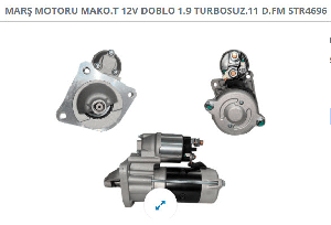 MARŞ MOTORU MAKO.T 12V DOBLO 1.9 TURBOSUZ.11 D.FM - REMARK-STR4696