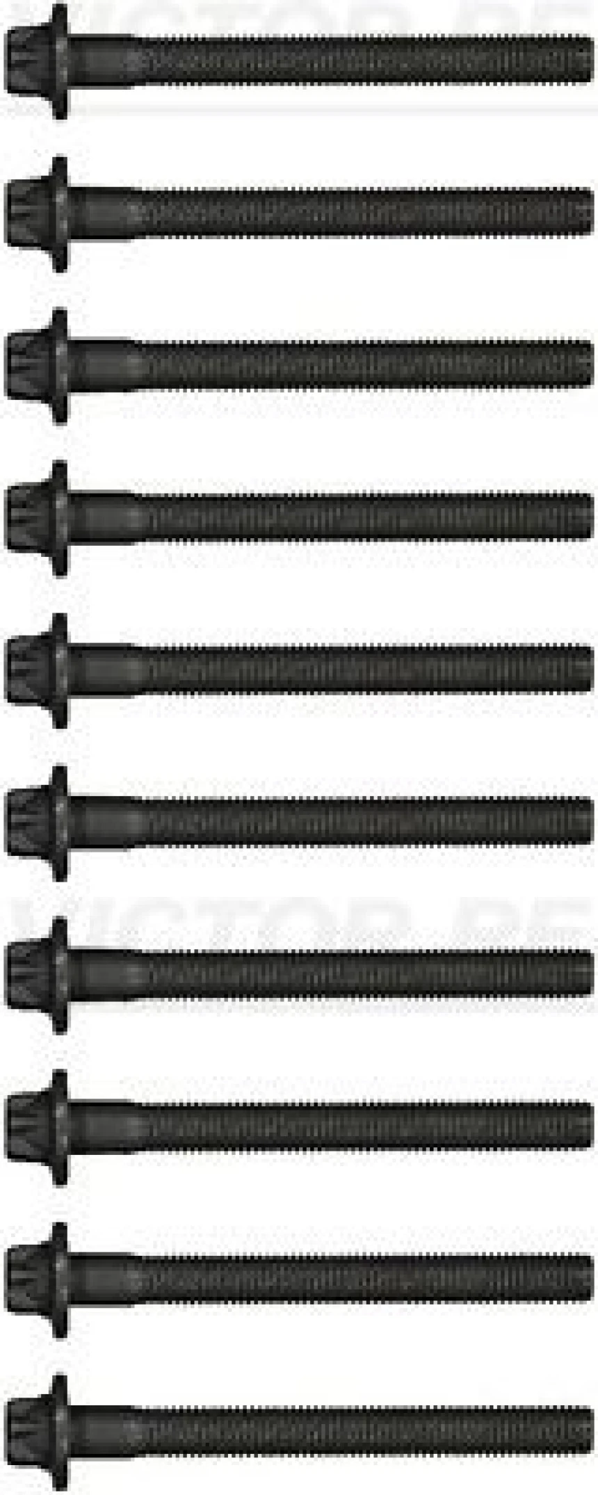 Mercedes Silindir Kapak Saplaması Tk (10'lu, Om640) W169 04>12 W245 05>11 - Victor Reinz 14-32212-01