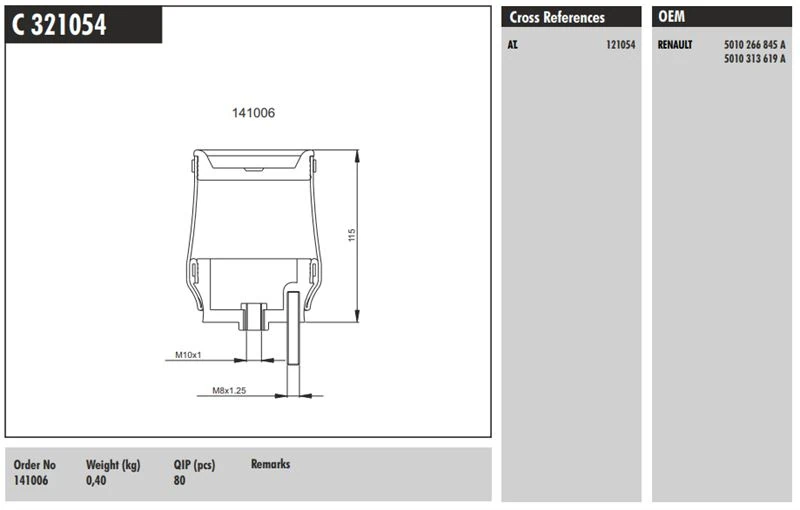 Renault Truck On Kabın Korugu Renault G Series G 340 Ti - Connect C 321054