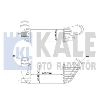 Psa İntercooler Radyatoru 807 Expert III C8 Jumpy Jump III - Kale 350820