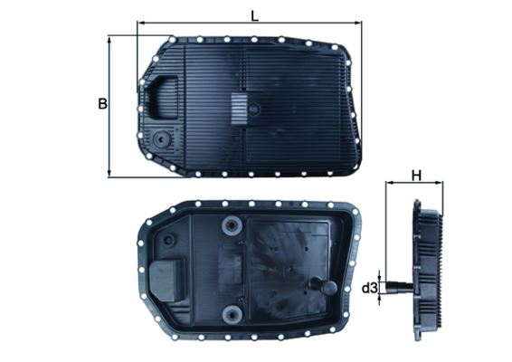 OTOMATIK SANZIMAN YAG FILTRESI BMW E60 E90  X5 E70  X6 E71 (GA6HP19Z) - MAHLE HX154