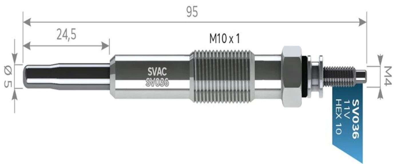 Renault Kizdirma Bujısı Clio II Kangoo I Megane Scenic Trafıc 1,9d (f8q) - Svac Sv036