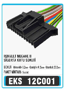 SOKET>MEGANE II  SİGORTA  KUTU   S9007 - EKS-12C001