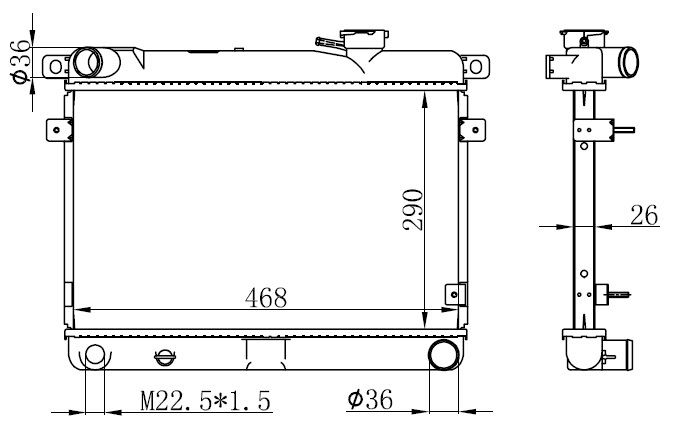 MOTOR RADYATOR M131 YM (3 SIRA SUPER YENI VERSIYON) / (CU) - KALE 0101083PS