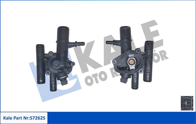 TERMOSTAT KOMPLE (89C) CLIO HB 1.9 dCI - LAGUNA II 1.9 dCI - KANGOO 1.9 dCI -TRAFFIC 1.9 F9Q-MEGANE - KALE 572625