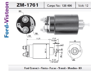 MARŞ OTOMATİĞİ-MOT-12V-F.TRANSIT Y.M-RANGER/ESCORT CIV.CIKISLI 2 D (108)-(SW-5204) - ZM-1761