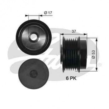 ALTERNATOR KASNAGI 6 KANAL AURIS 07-18  AVENSIS 08-18 COROLLA SEDAN 07-19  RAV4 III 08-13 - GATES OAP7015