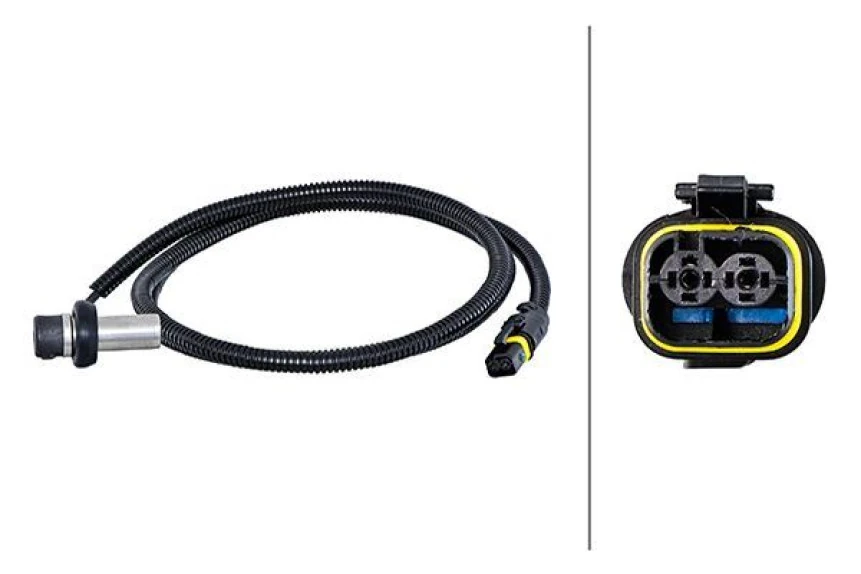 Man Truck Abs Sensoru On Sag L Tip Uzun Man Tga 00> Tgx-Tgs 07>  1560 MM - 2 Pin - Hella 6pu230048-501