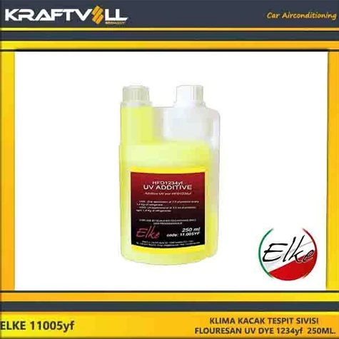 Yag & Antıfırız Klima Kacak Tespit Sivisi Flouresan Uv Dye 1234yf  250ml.(italyan Elke) - Elke 11005yf