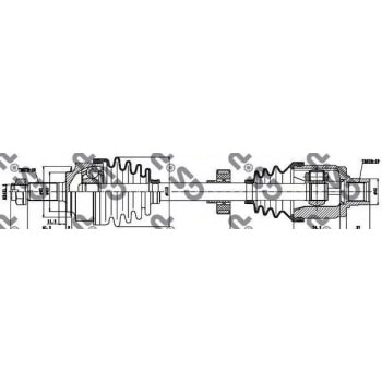 ON AKS SAG HONDA ACCORD 2.2 CDTI 2003-2008 MANUEL VITES - GSP 223027