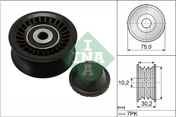 ALTERNATOR V KAYIS GERGI RULMANI NISSAN QASHQAI 1,2 2013-> JUKE 1,2 MICRA 0,9 2014->PULSAR 1,2 2014- - INA 532066810