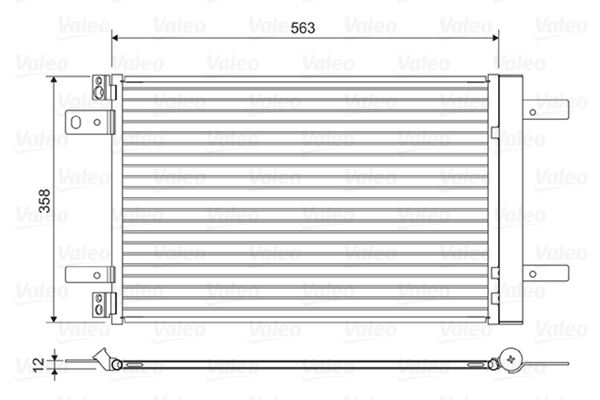 KLIMA RADYATORU P308 P3008 P508 P5008 PARTNER EXPERT TRAVELLER  1.5 1.6 2.0 BLUEHDI / COMBO E GRANLA - VALEO 822550