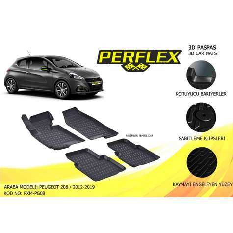 PASPAS 3D HAVUZLU X-MAT 208 12>19 - PERFLEX PXM-PG08