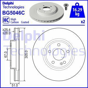 FREN DISKI ON (AMG SPOR TIP, KOD: 950) A-CLASS W177 18> B-CLASS W247 18> - DELPHI BG5046C
