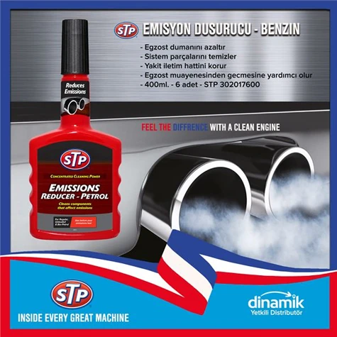 Yag & Antıfırız Stp® Emissions Reducer - Benzin, Emisyon Azaltıcı, Egzost Emisyon Testinden Önce Yakıta Bir Depo Ekl - Stp 302017600