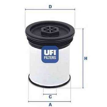 MAZOT FILTRESI JEEP CHEROKE 2.8 10> 2.0 13> / GRAND CHEROKEE 3.0 CRD 10> CHEVROLET CAPTIVA ANTARA 12 - UFI 26.019.01