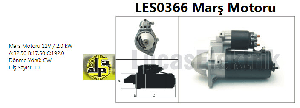 MARŞ MOTORU> 12V/2.0kW/10DİŞ OPEL Astra G,Frontera,Omega,
Sintra,Signum,Vectra,Zafira - LUCAS-LES0366